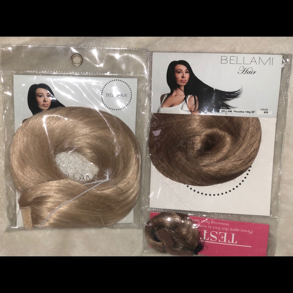 Bellami 120 gram 18 inch clip in extensions.